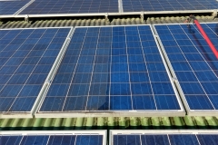Difference between clean and dirty solar panel