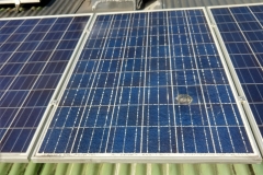 Smashed Solar Panel